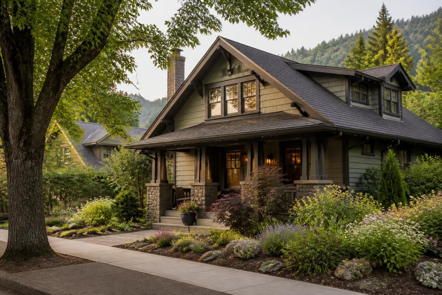 Ashland neighborhood home with a clean visible roofline.