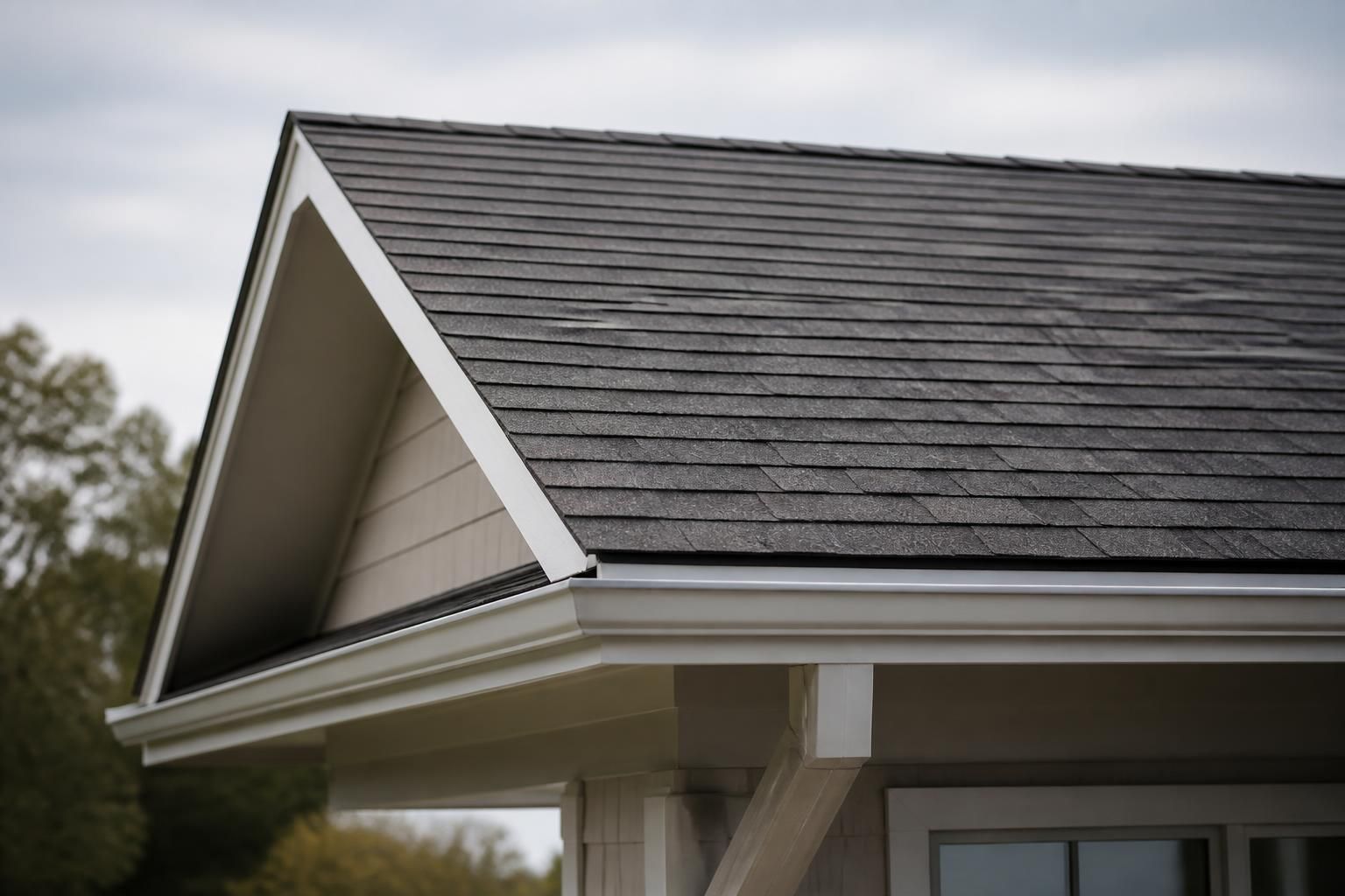 Finished roof project representing permit and code compliance.